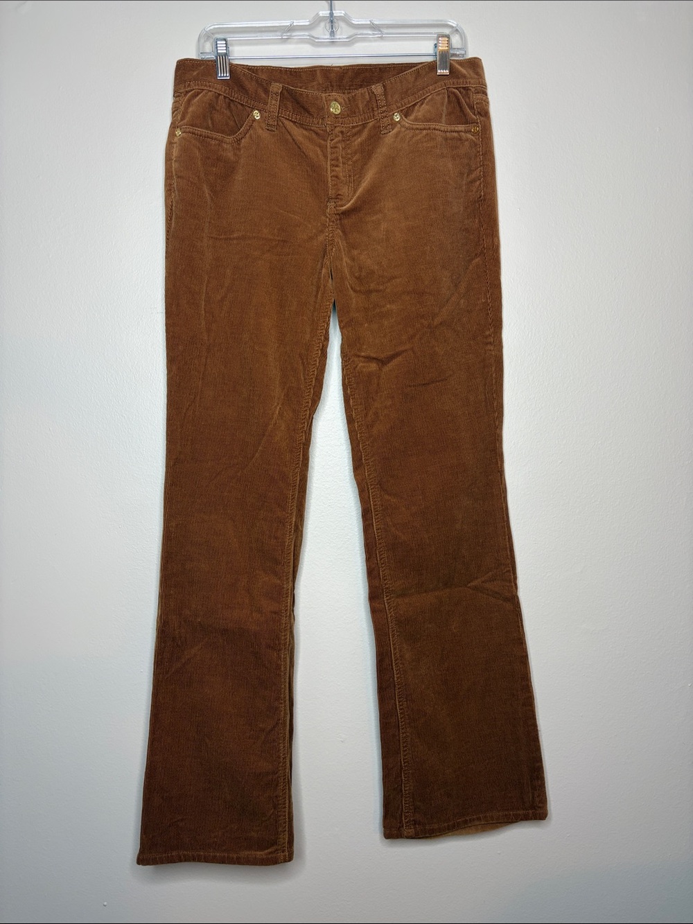Tory Burch Vintage CBK Brown Corduroy Flare Pants - Size 10